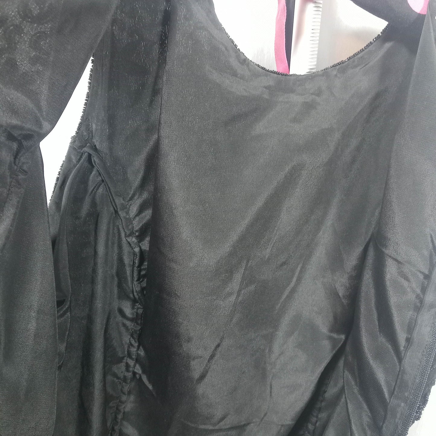 1960's Black Beaded Halter Blouse by Saks Fifth Ave