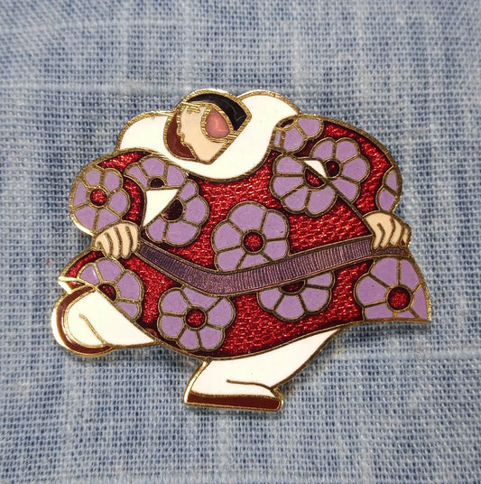 1980s Vintage Alaskan Dancing Woman Barbara Lavallee Pin