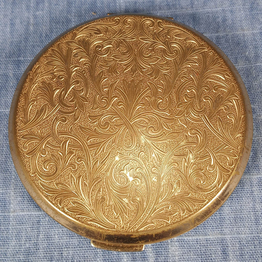 1940s Vintage Compact: Make Up Holder w Separators and No Mirror by Stratton