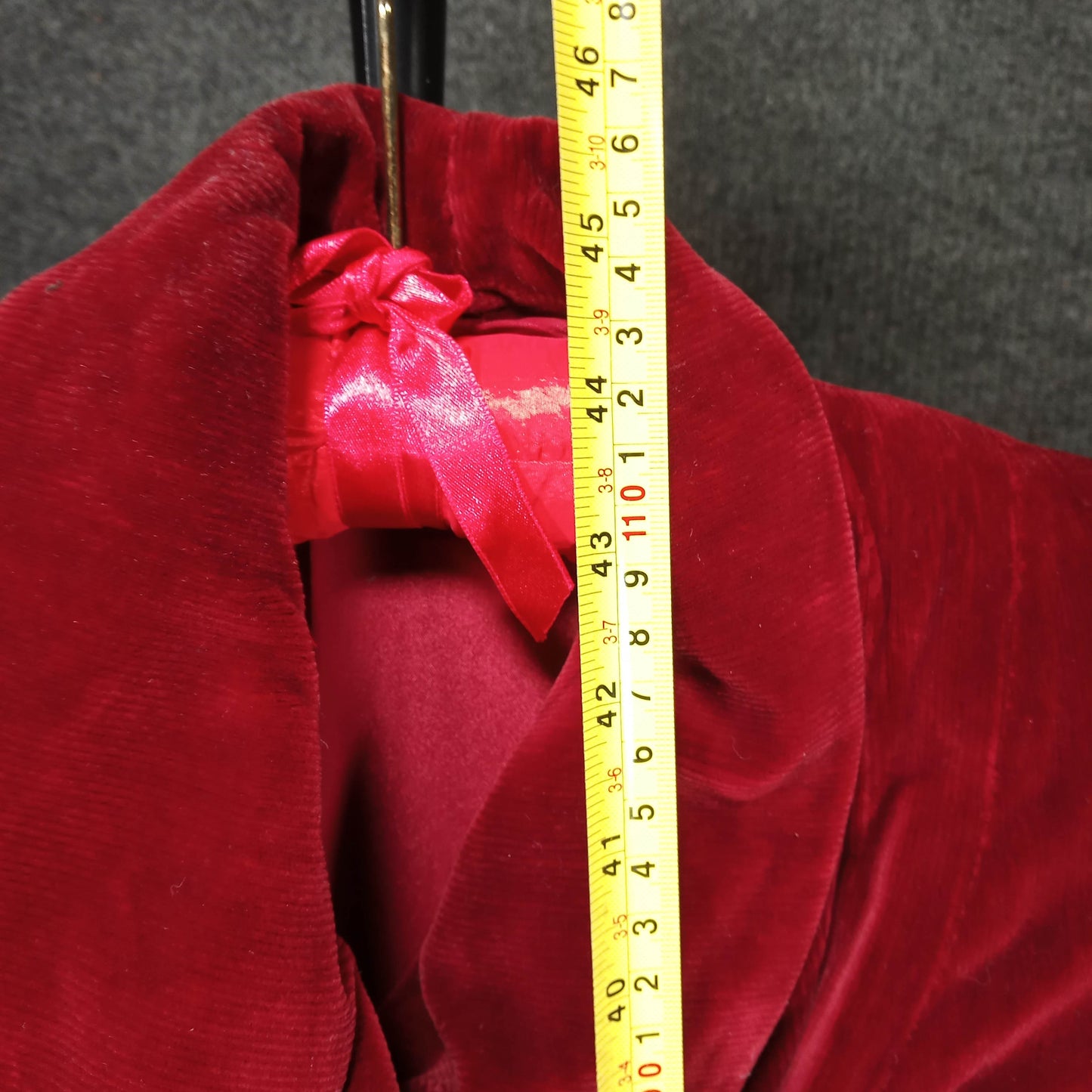1950's Burgundy Rayon Velvet Bishop's Sleeve Opera Coat