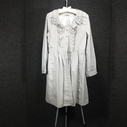 Vintage Coat Medium Length in Silver and Grey by 3.1 Phillip Lim