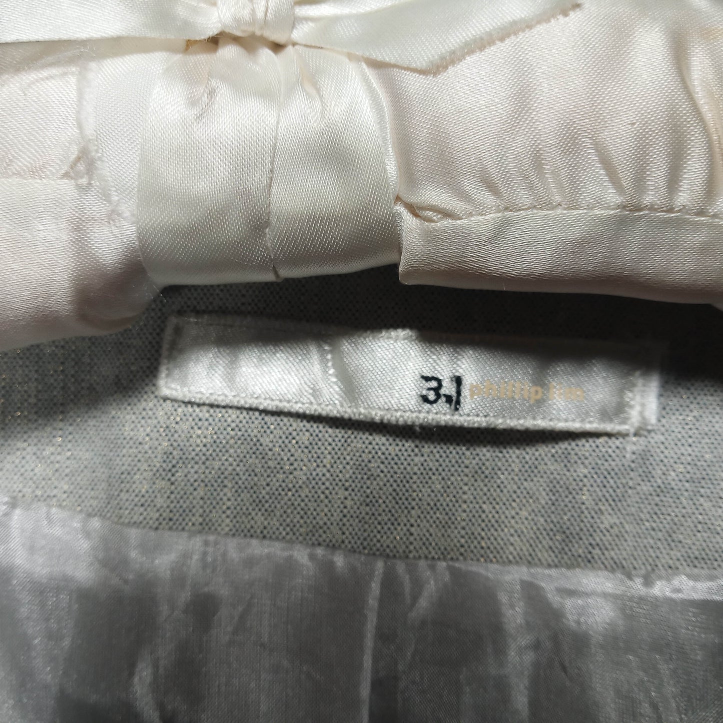Silver and Grey Medium Length Vintage Coat by 3.1 Phillip Lim