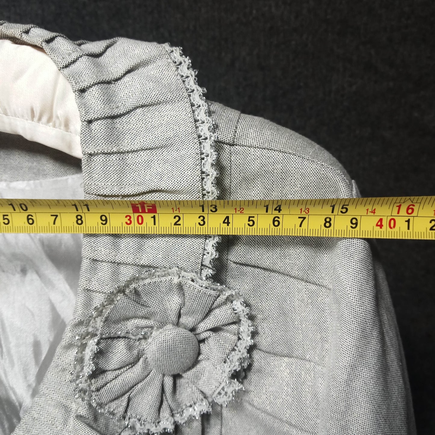 Silver and Grey Medium Length Vintage Coat by 3.1 Phillip Lim