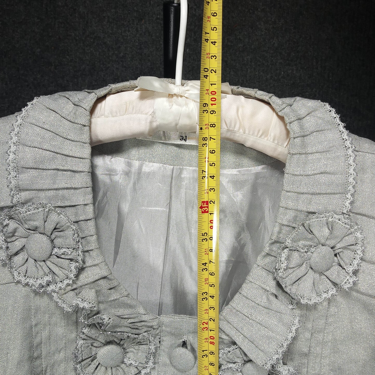 Silver and Grey Medium Length Vintage Coat by 3.1 Phillip Lim