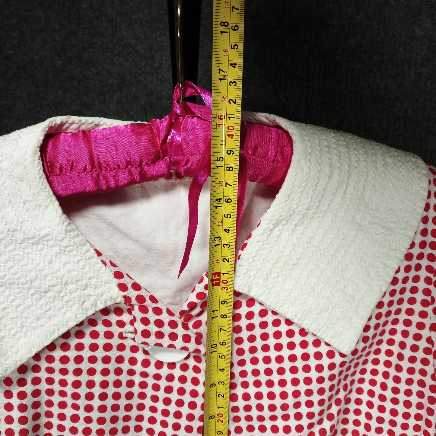 1950's Red and White Check Cotton Short Jacket