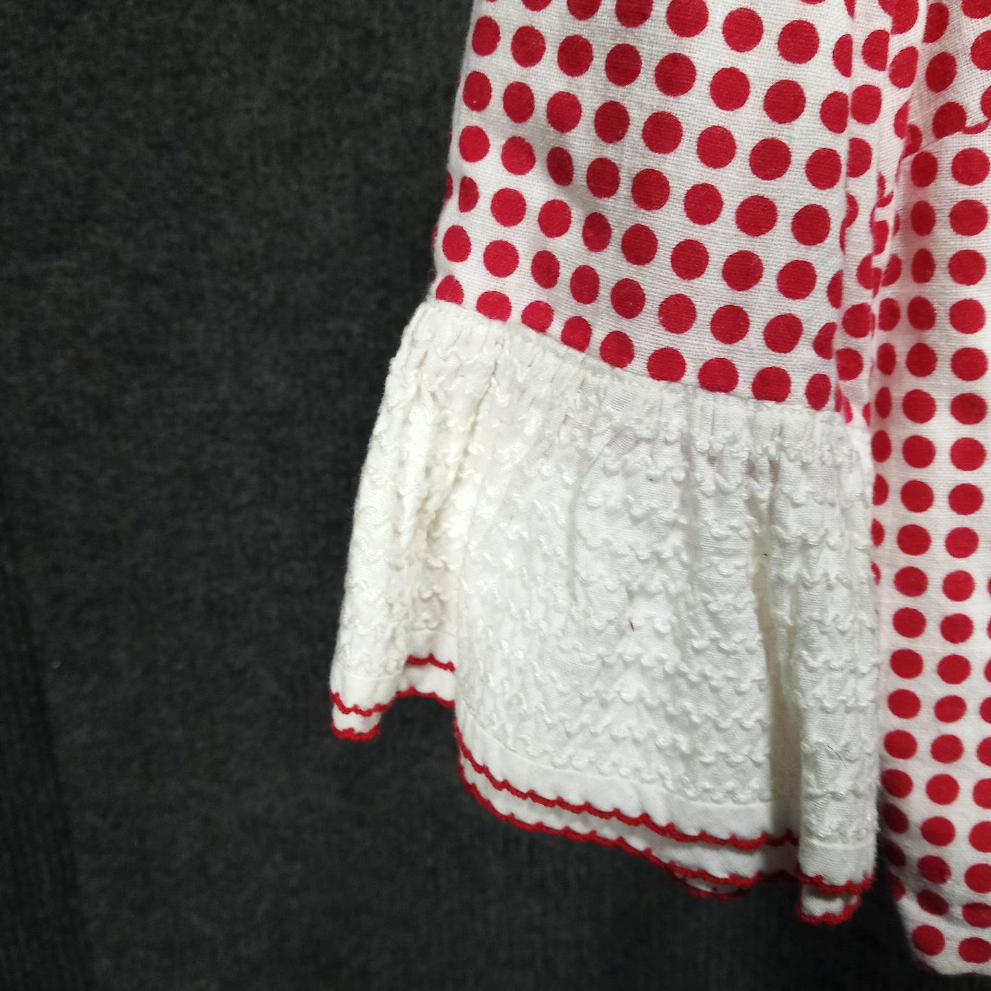 1950's Red and White Check Cotton Short Jacket