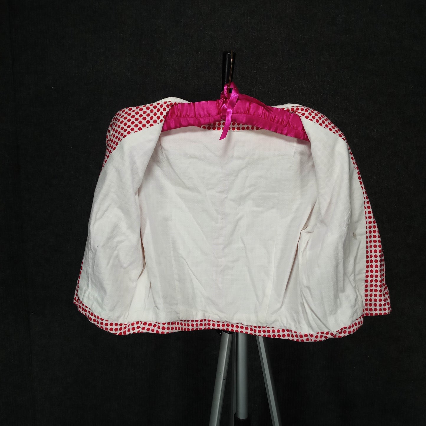 1950's Red and White Check Cotton Short Jacket