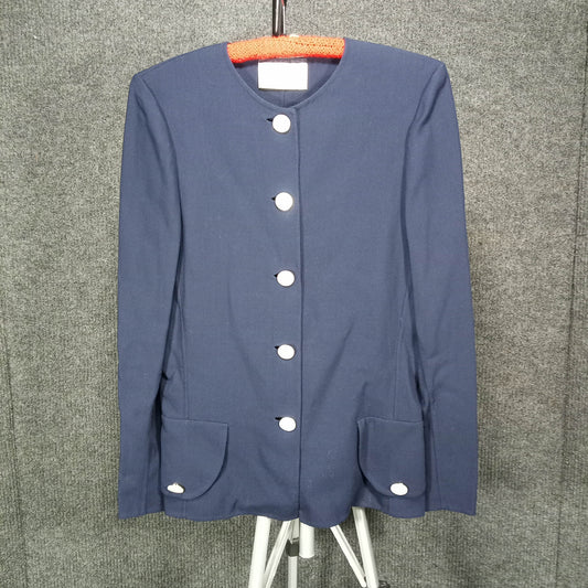 1980s Vintage Navy Blazer with Large White Buttons by Roberto Avolio of Milan