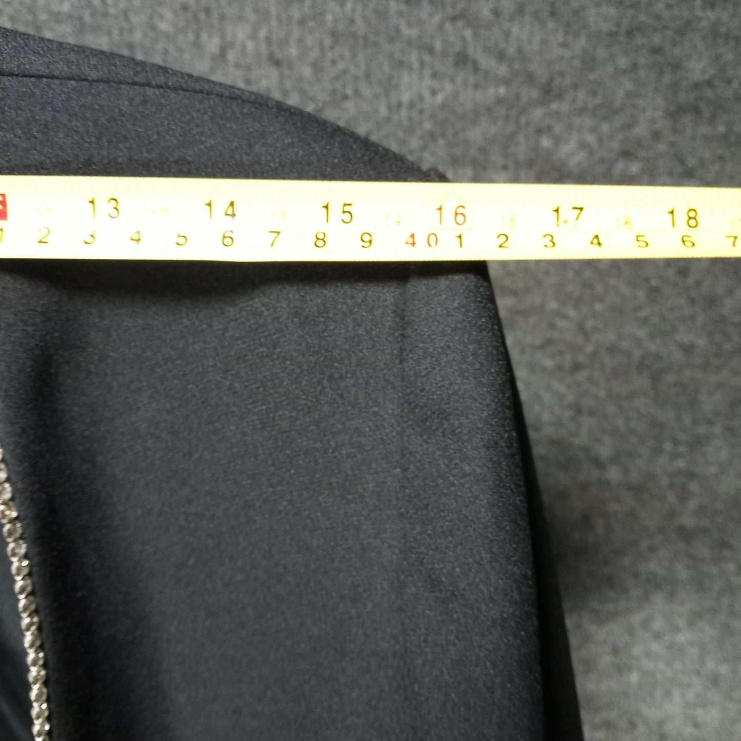 1970's Black Rayon Bolero with Rhinestone Trim