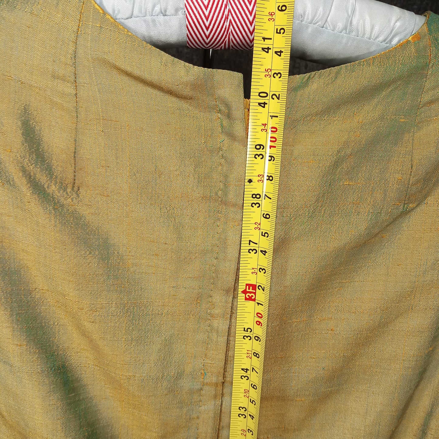 1950's Chartreuse Raw Silk Wiggle Dress