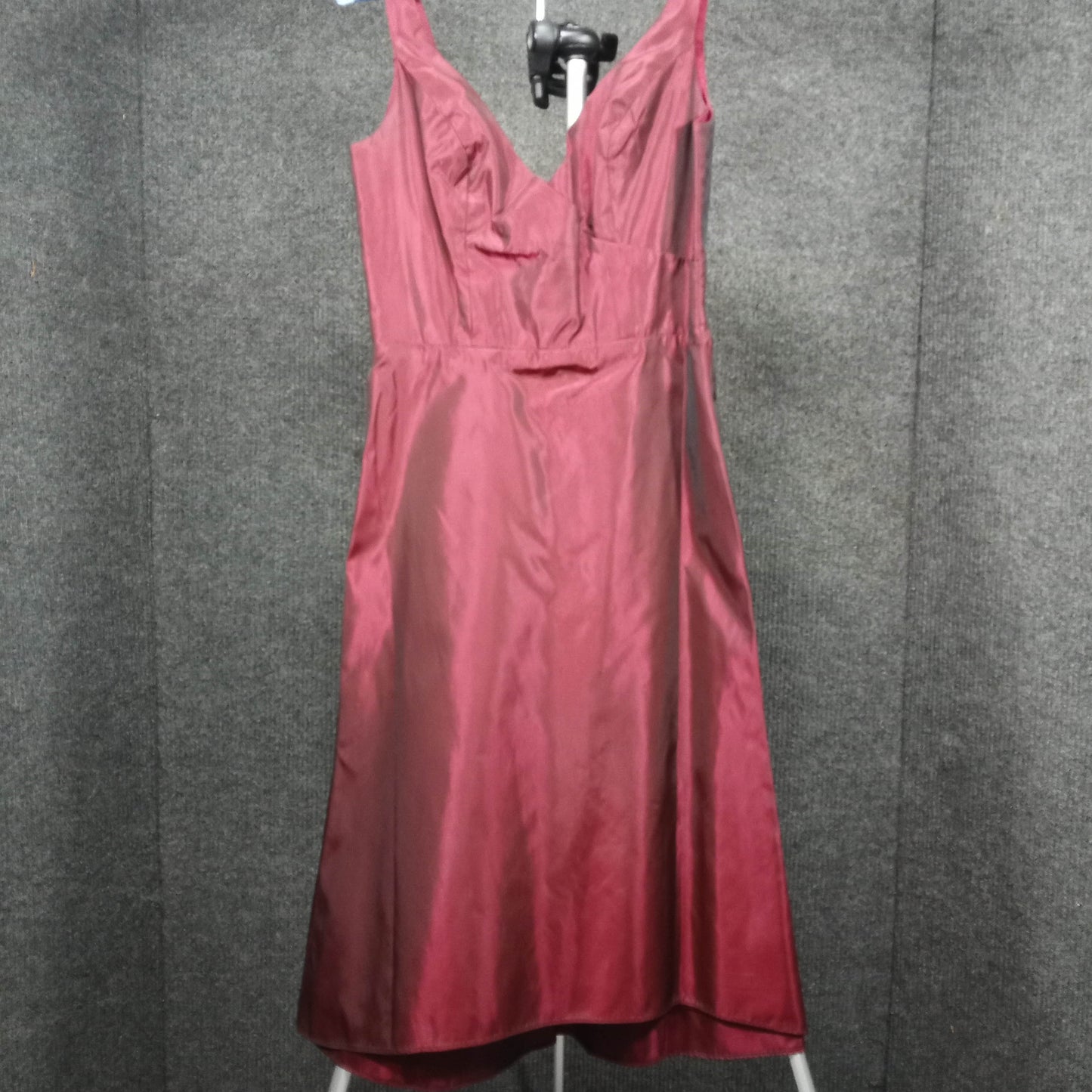 1950's Red Satin Tulip Cocktail Dress