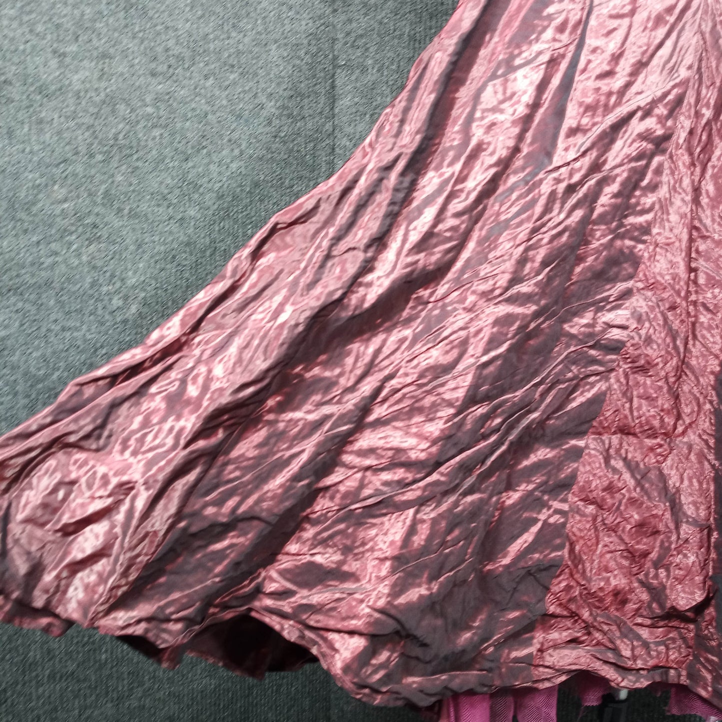 1960's Burgundy Taffeta Textured Dress by Nicole Miller