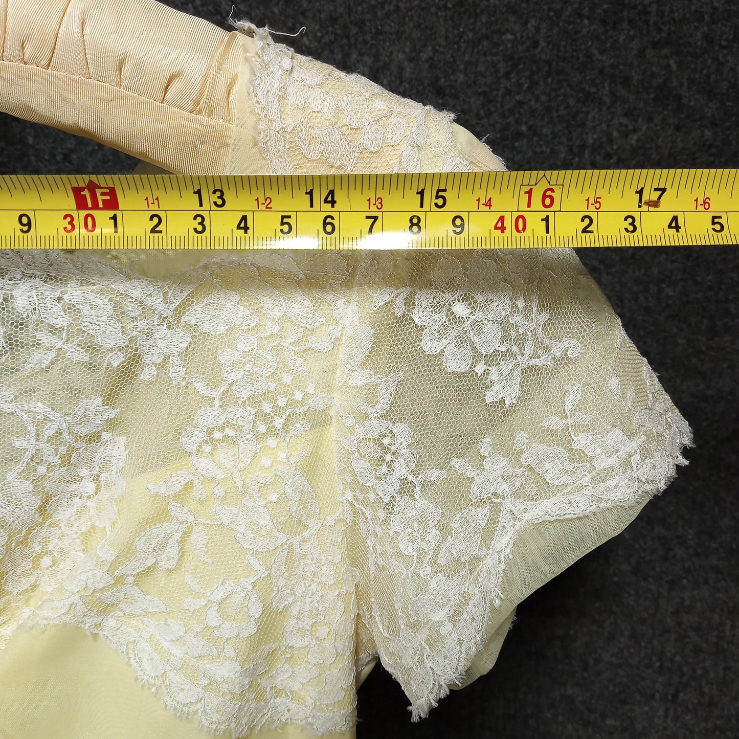 1950's Yellow and Lace Cupcake Dress