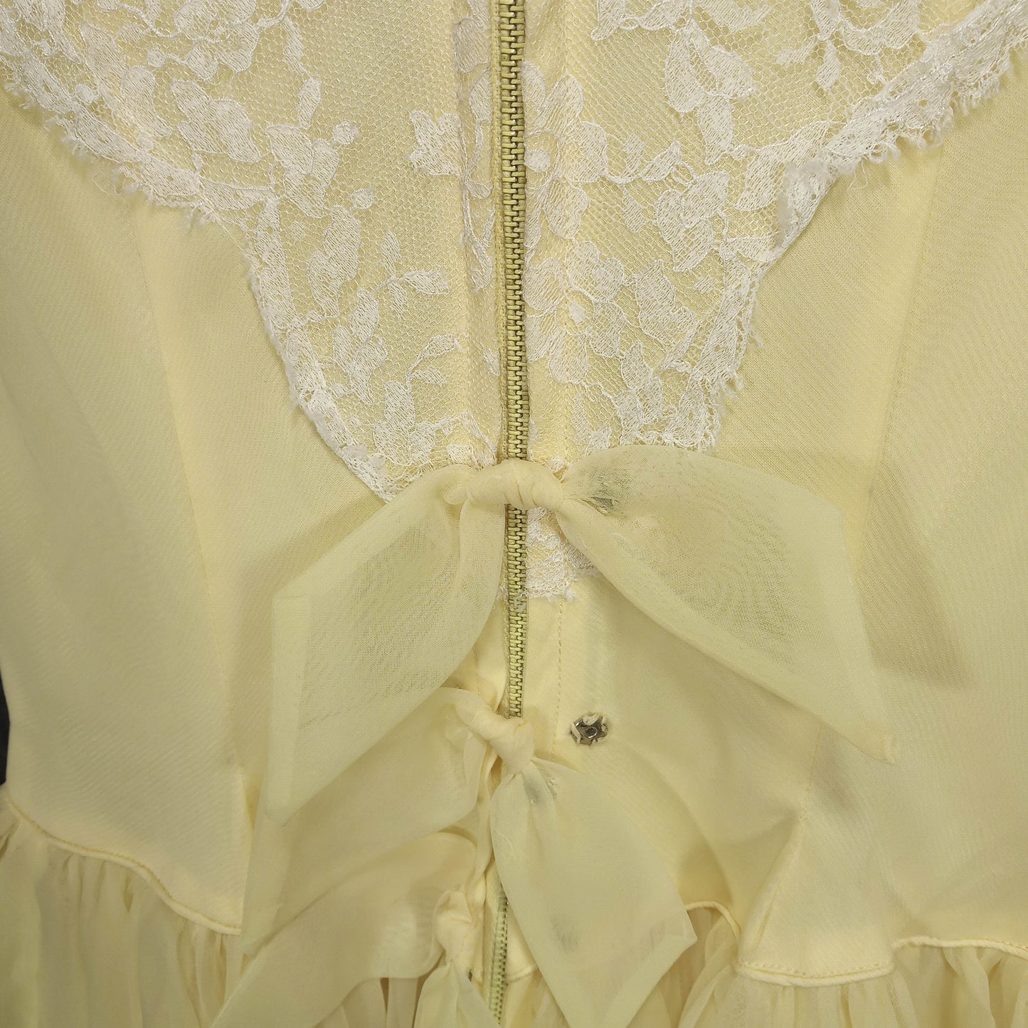 1950's Yellow and Lace Cupcake Dress