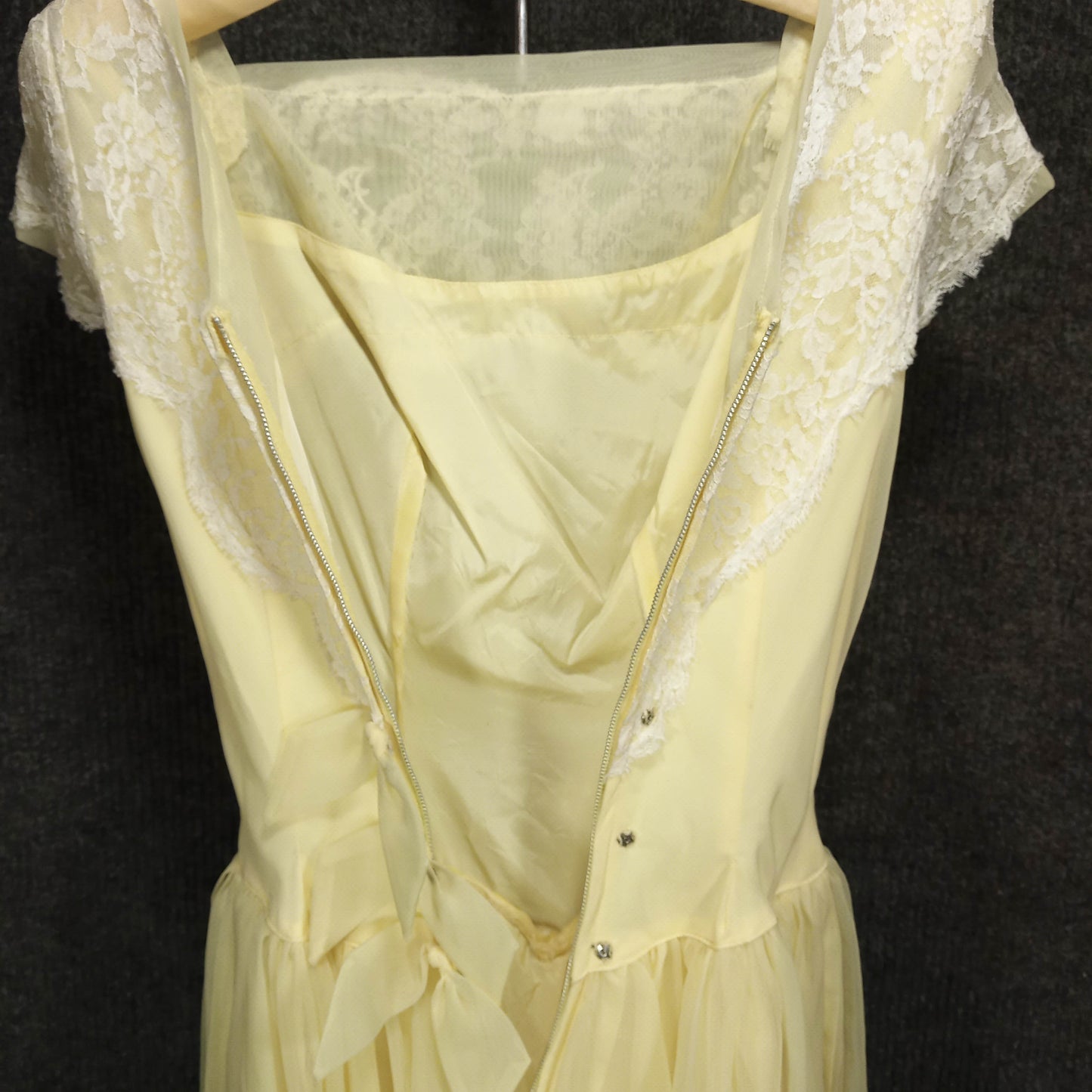 1950's Yellow and Lace Cupcake Dress