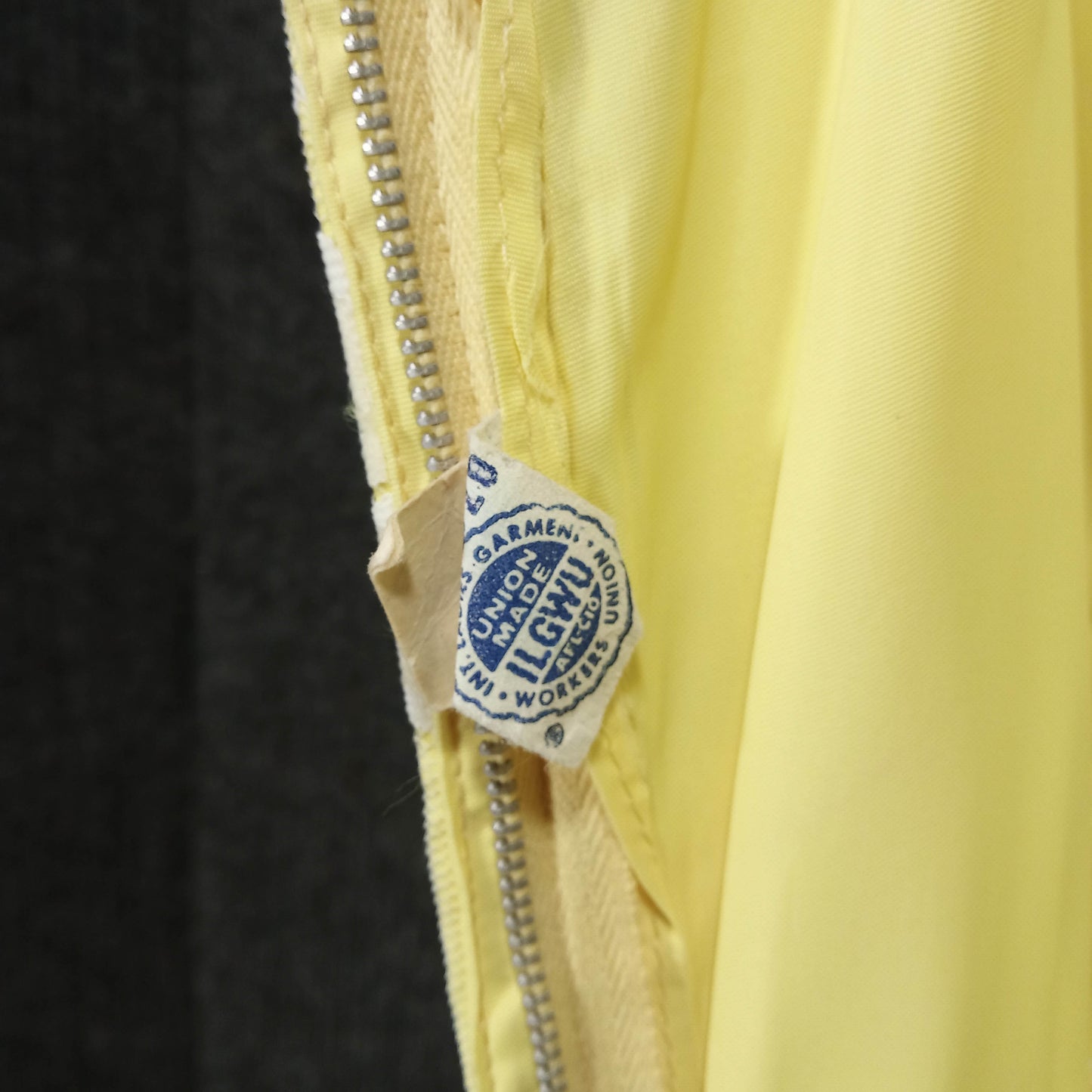 1950's Yellow Satin with White Lace Overlay Dress – Needs Love
