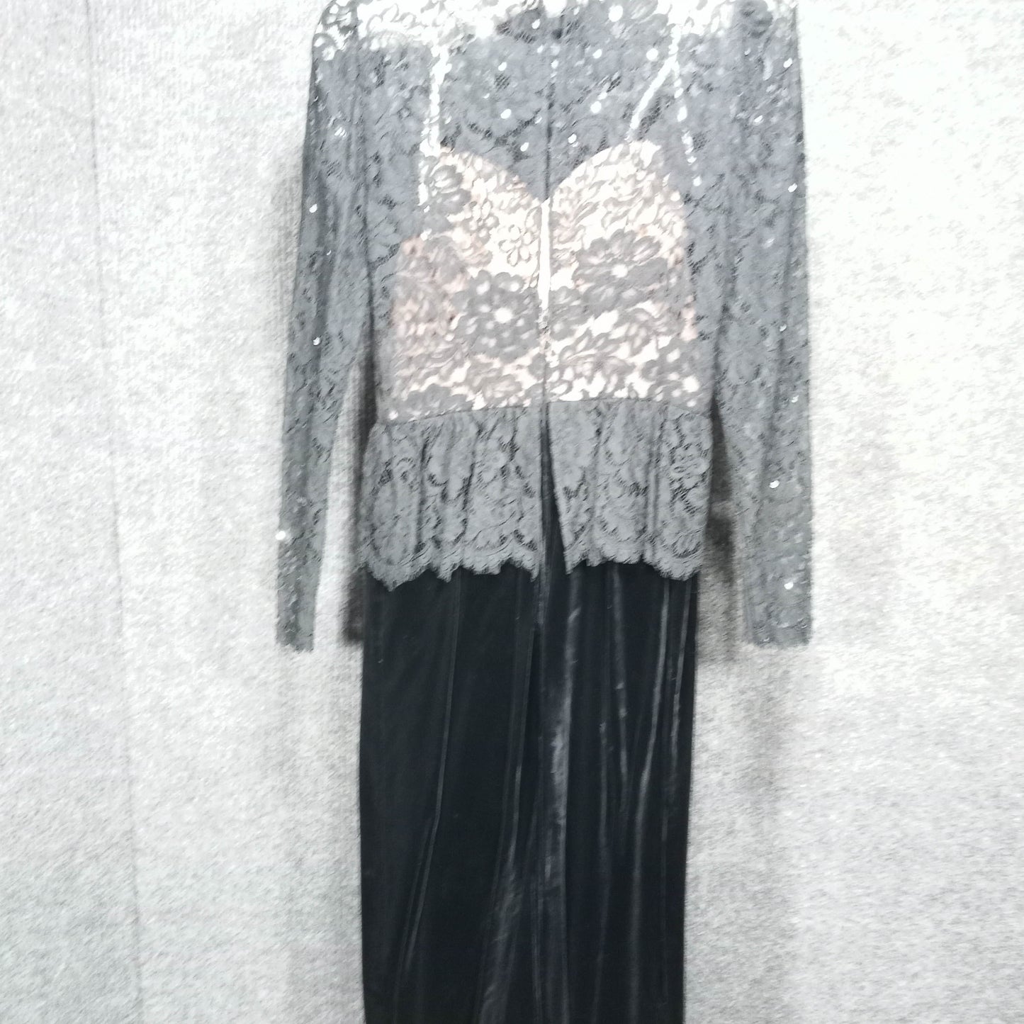 1950's Black Faille Box-Pleat Waist Detail Circle Dress by Lily Rubin