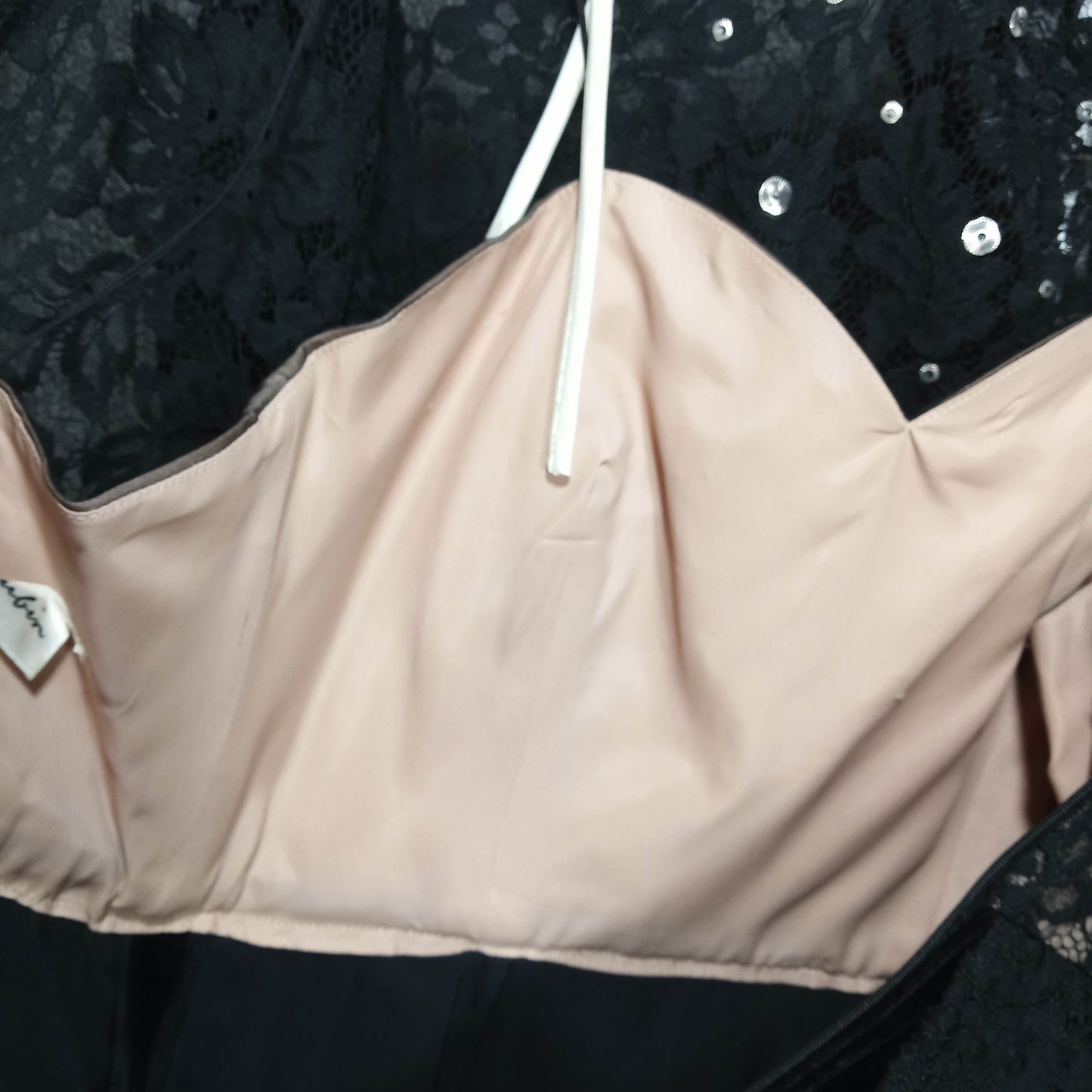 1950's Black Faille Box-Pleat Waist Detail Circle Dress by Lily Rubin
