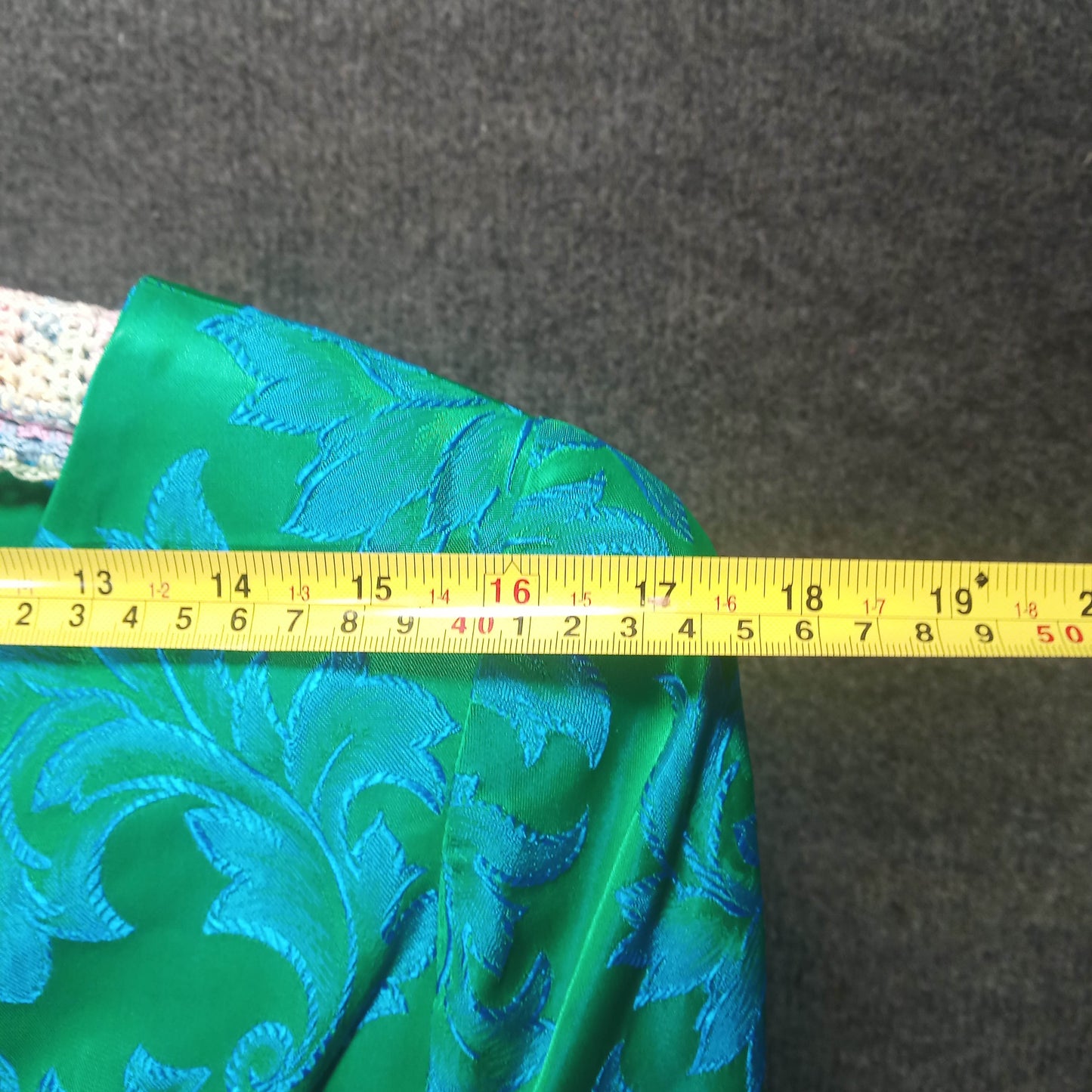 1950's Blue and Green Brocade Wiggle Dress with Matching Coat