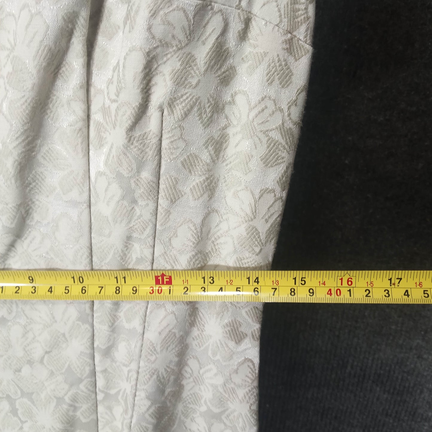 1950's Sage Brocade Shift with Bow Top