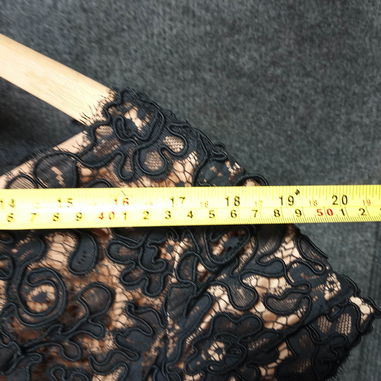 1950's Black Lace Over Bronze Satin Wiggle Dress by Harney