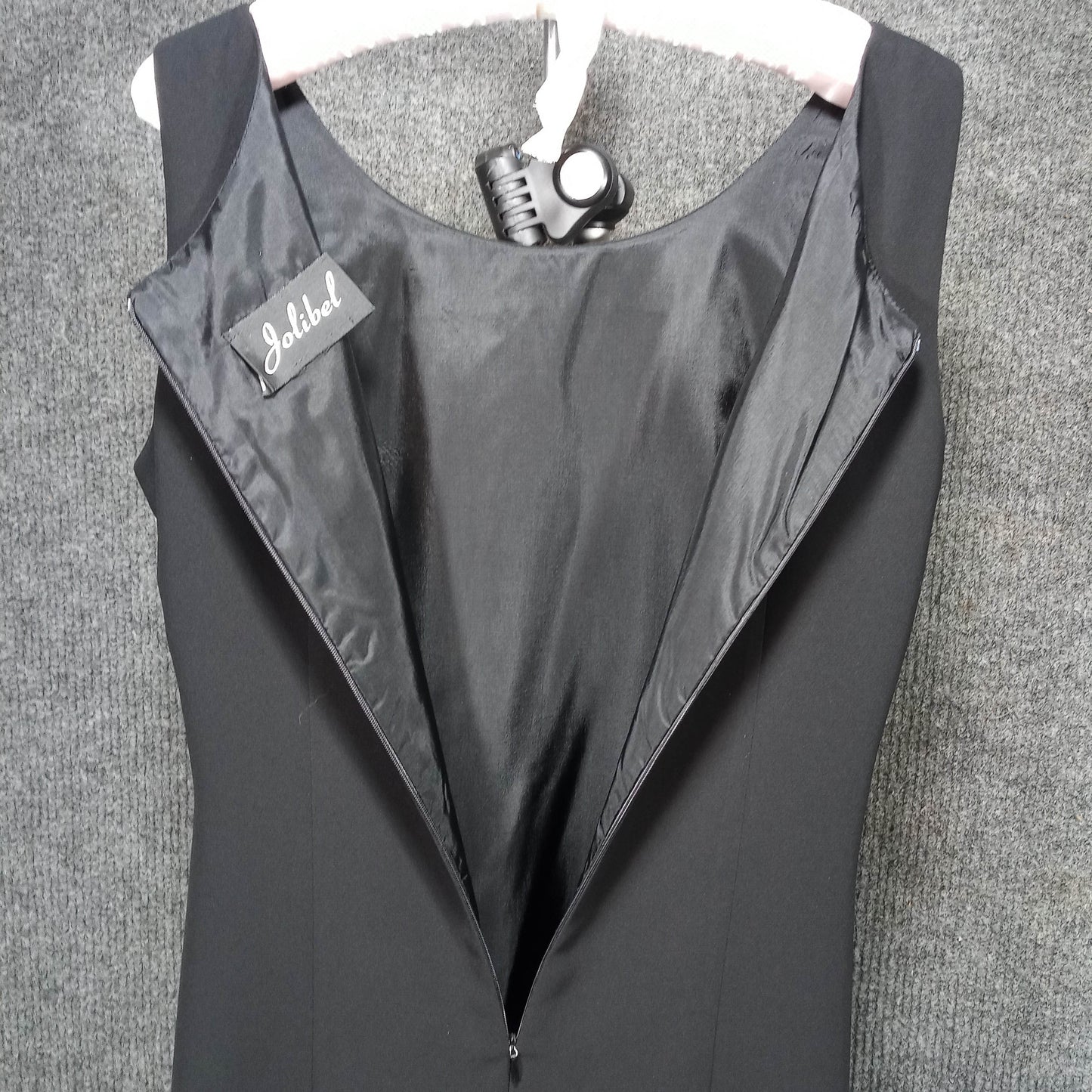 1960's Black Rayon & Satin Detail Suit by Jolibel