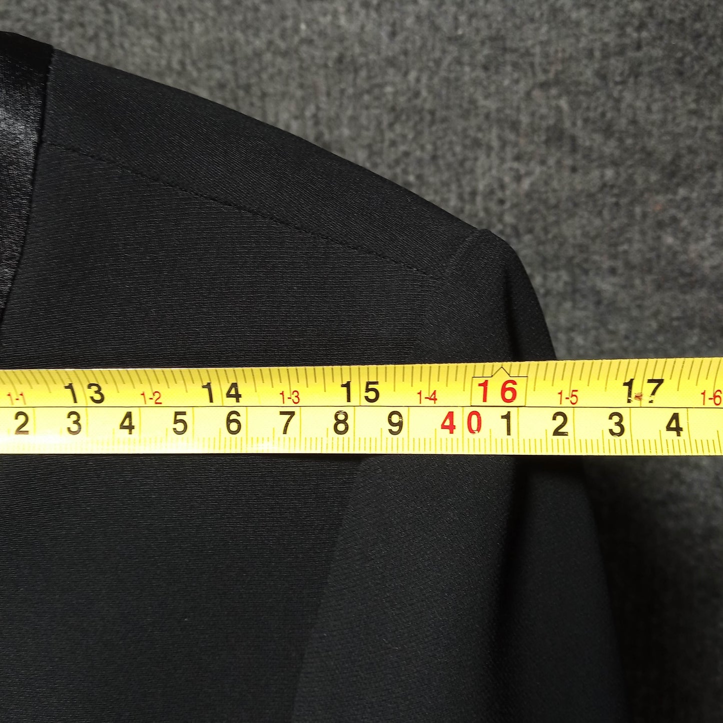 1960's Black Rayon & Satin Detail Suit by Jolibel