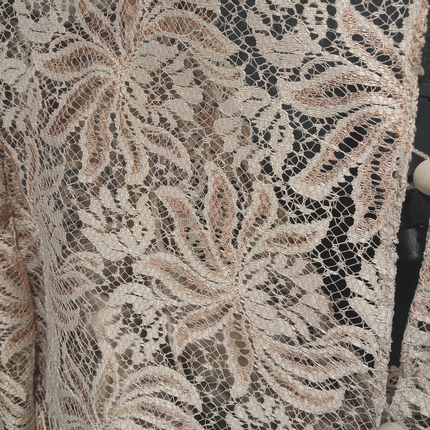 1960's Ecru Full Lace Long Sleeve Wiggle Dress from Saks Fifth Ave
