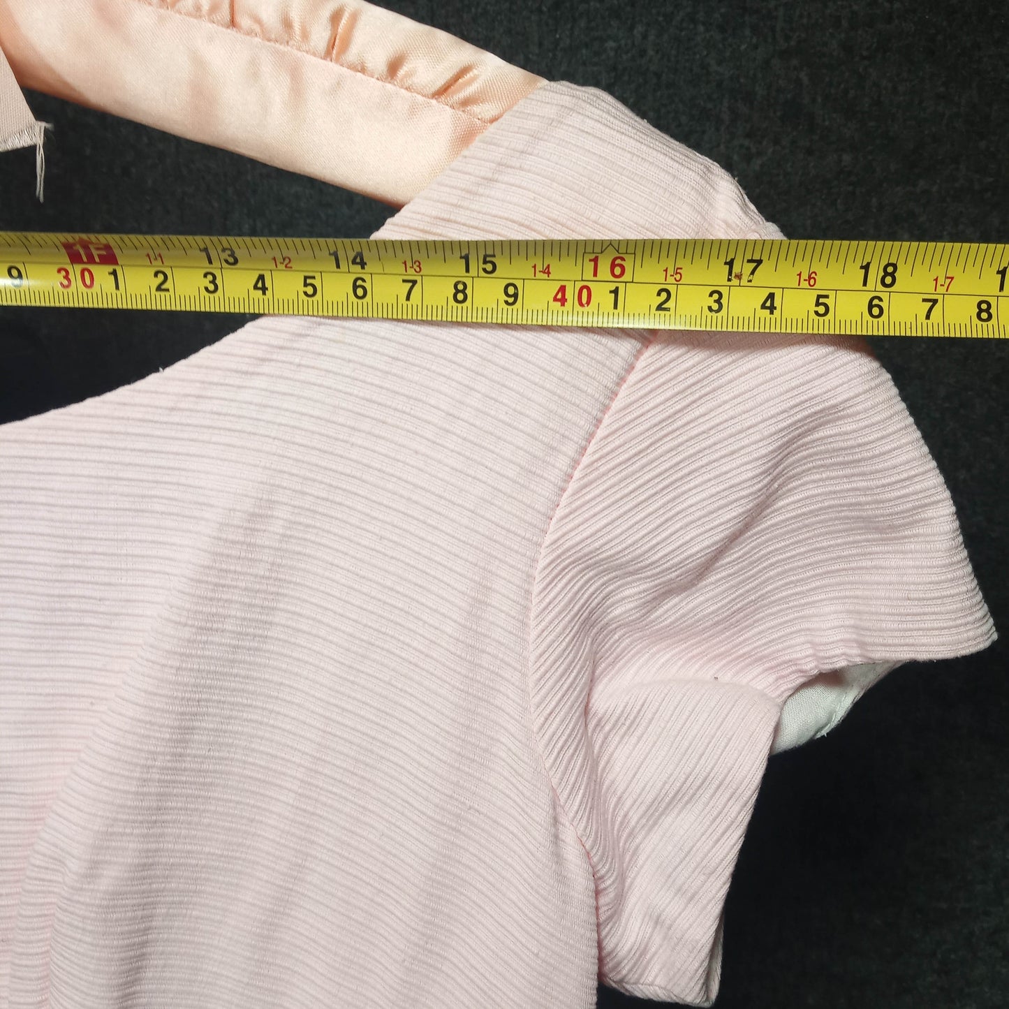 1950's Pink Broadcloth Party Dress with Large Back Bow by Meier and Frank Co