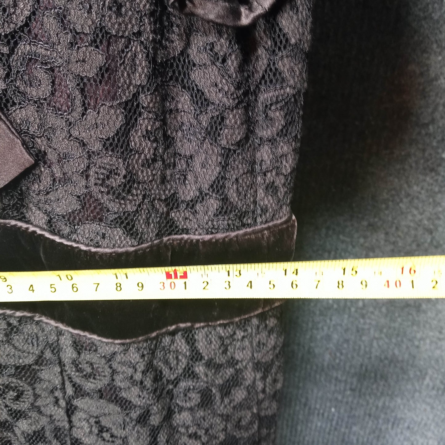 1970's Chocolate Lace with Matching Slip Swing Dress