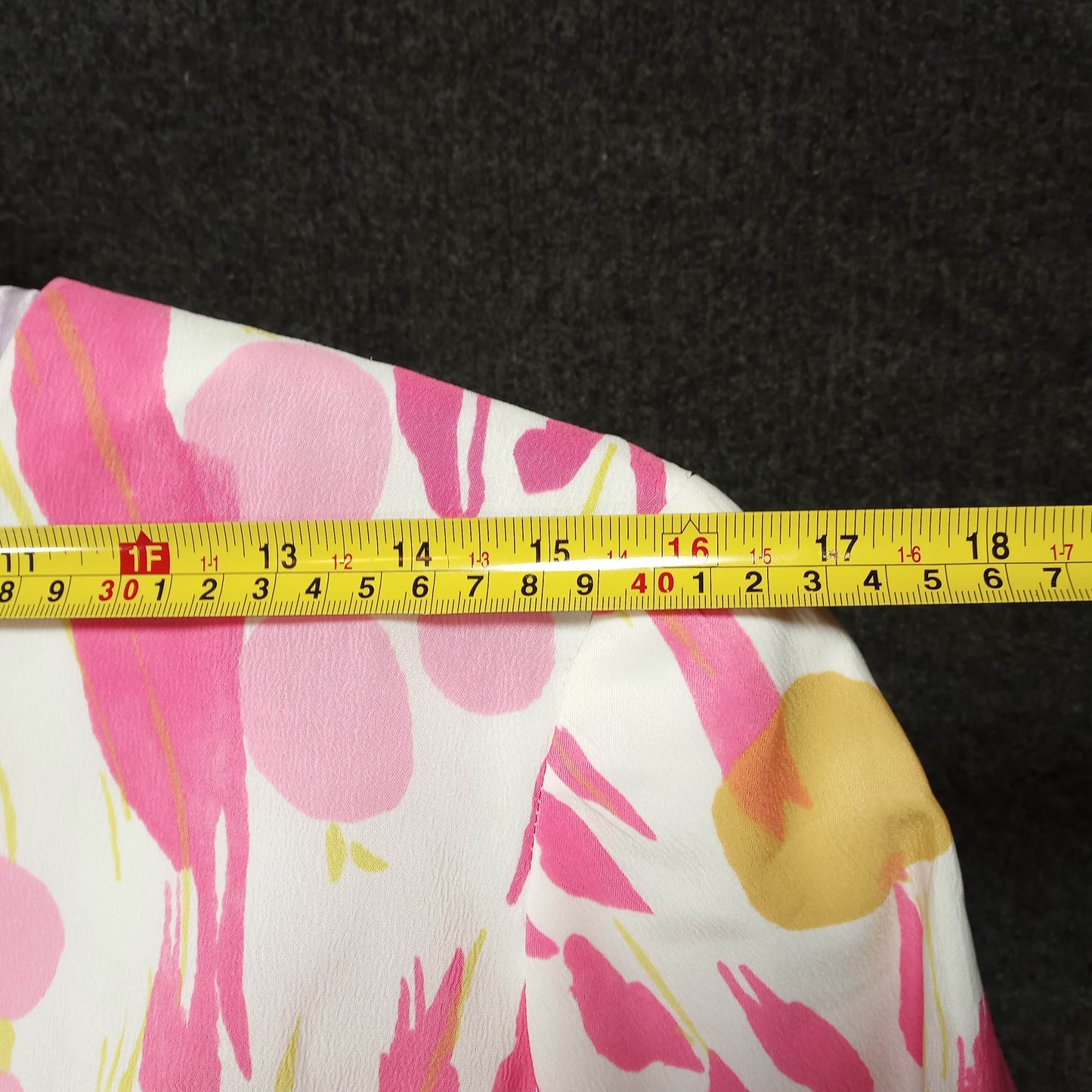 1950's Pink & White Floral Print Rayon Dress by Miss Tall America