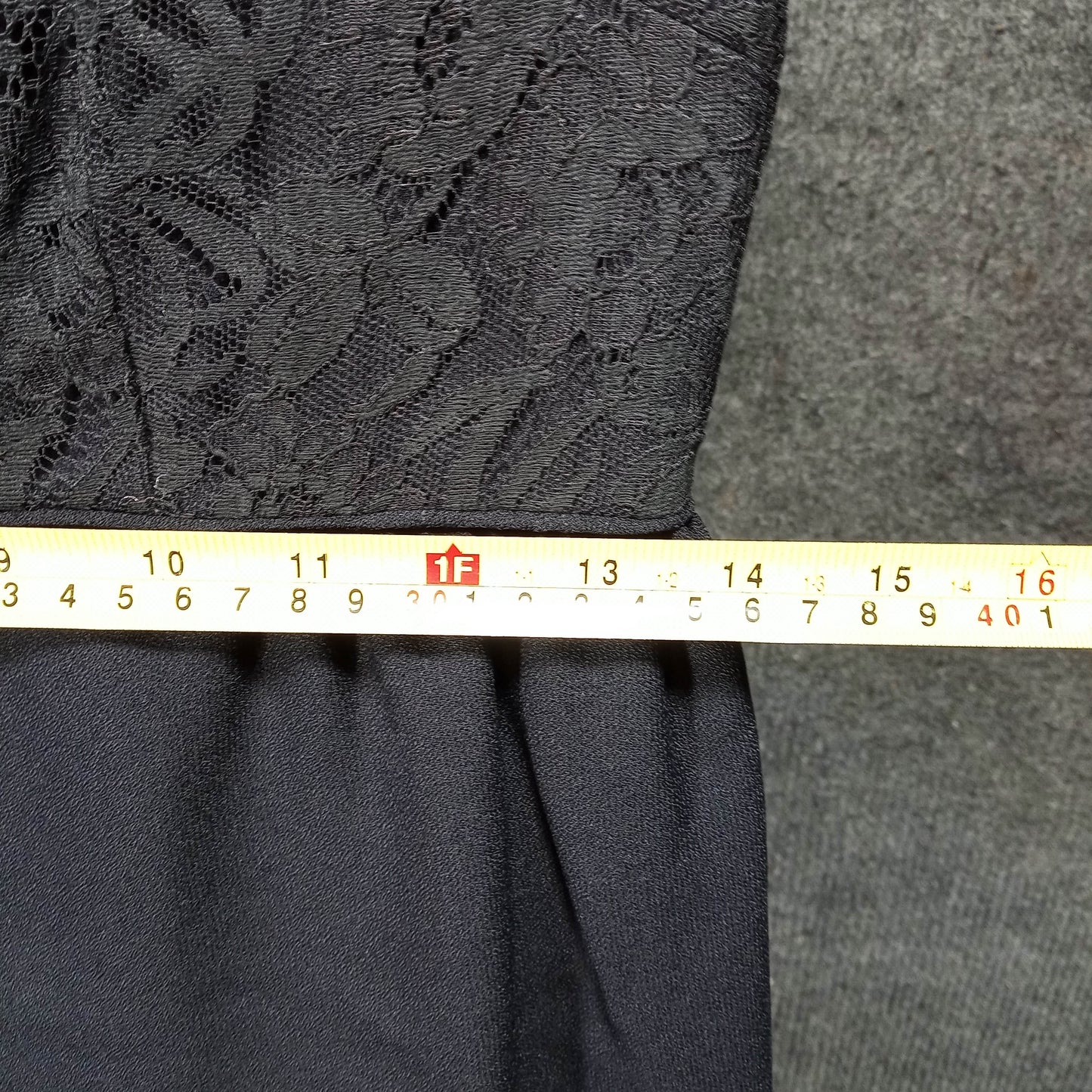 1960's Black Lace Bodice Rayon Sleeveless Sheath