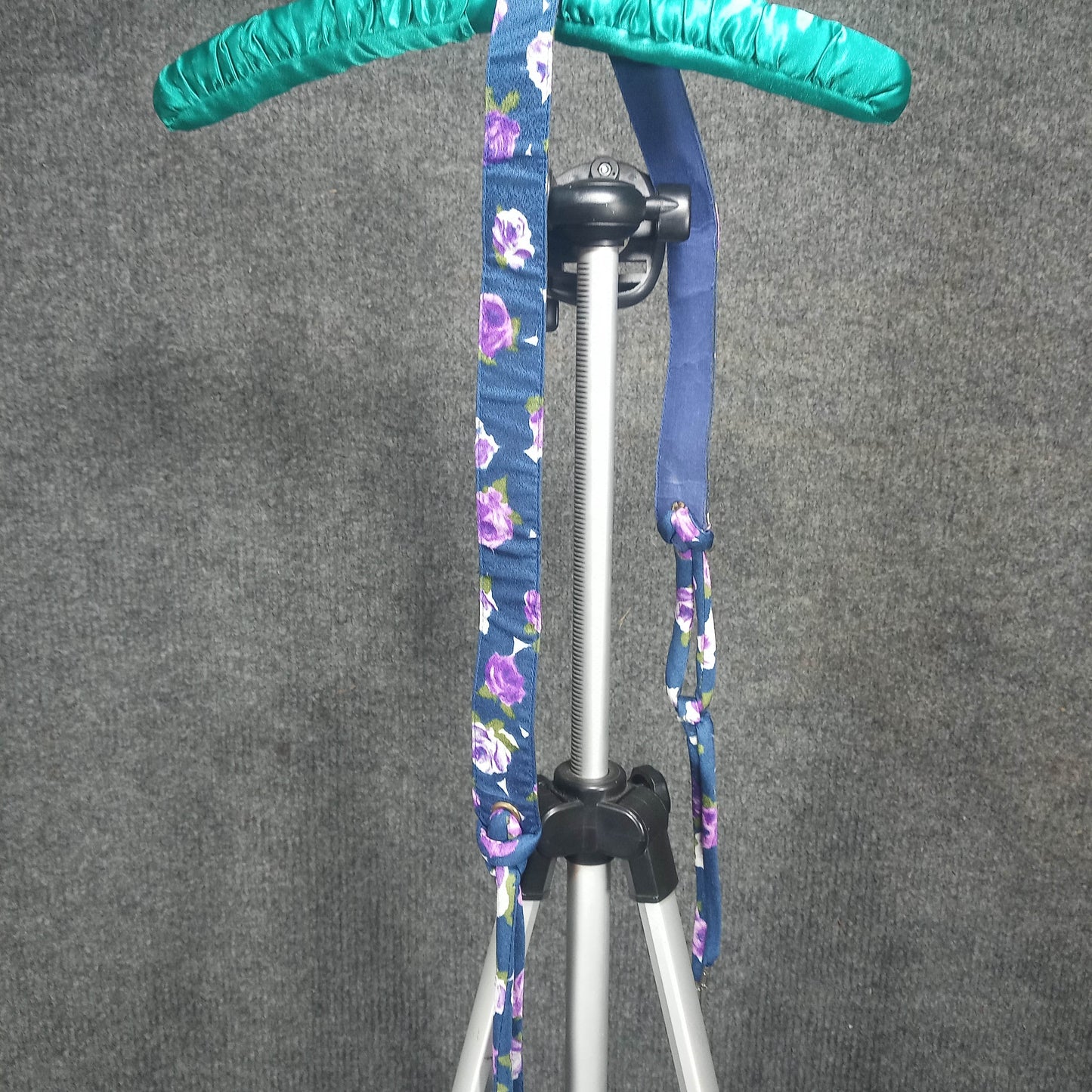 1950s Vintage Navy & Purple Floral Acetate Wiggle Dress, Jacket, & Belt