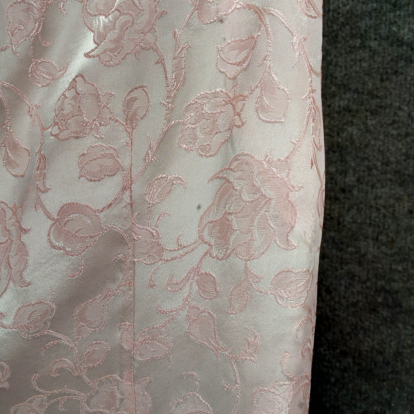 1950's Champagne Brocade Column Dress - Needs a Spot of Love!