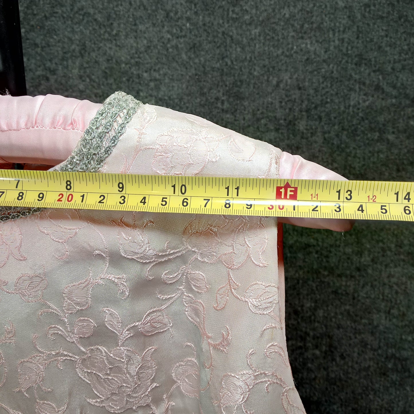1950's Champagne Brocade Column Dress - Needs a Spot of Love!