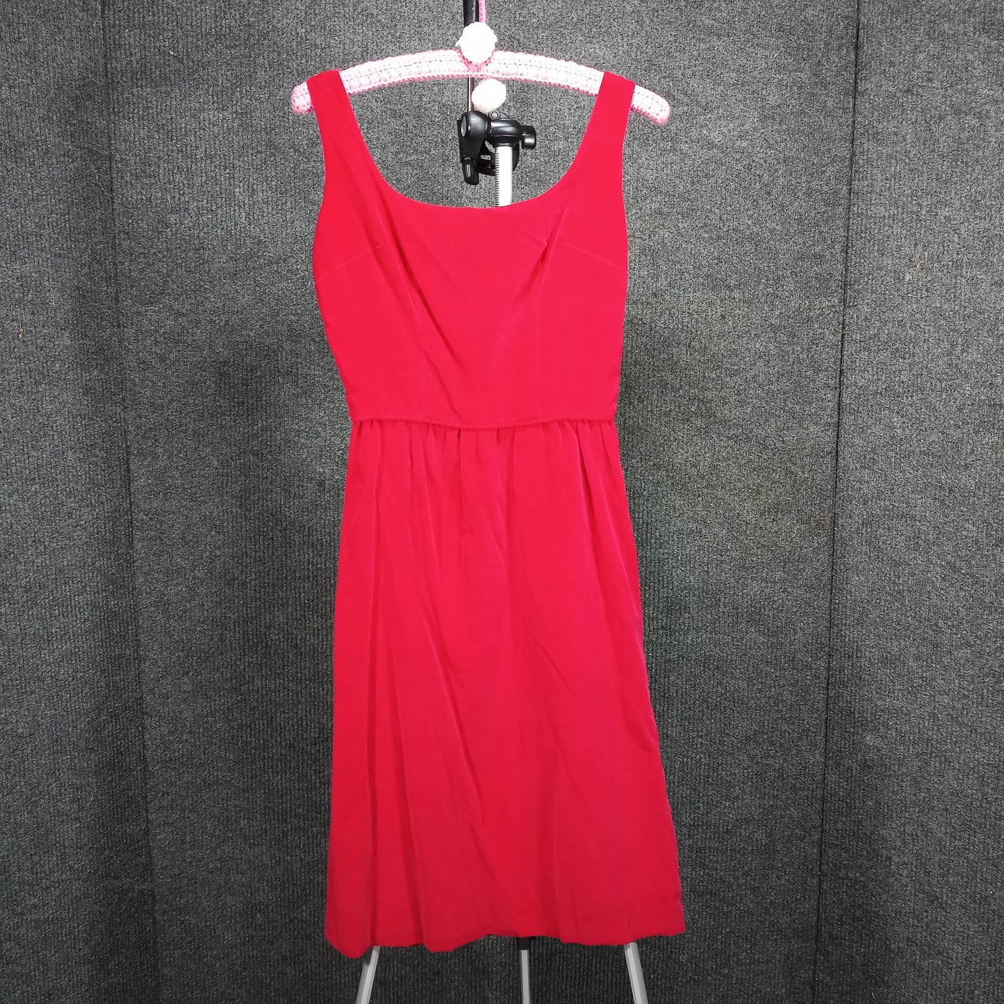 1950's Red Velveteen Wiggle Dress