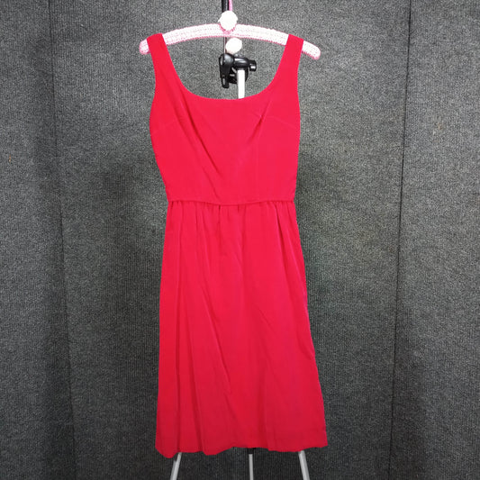 1950s Vintage Red Velveteen Wiggle Dress