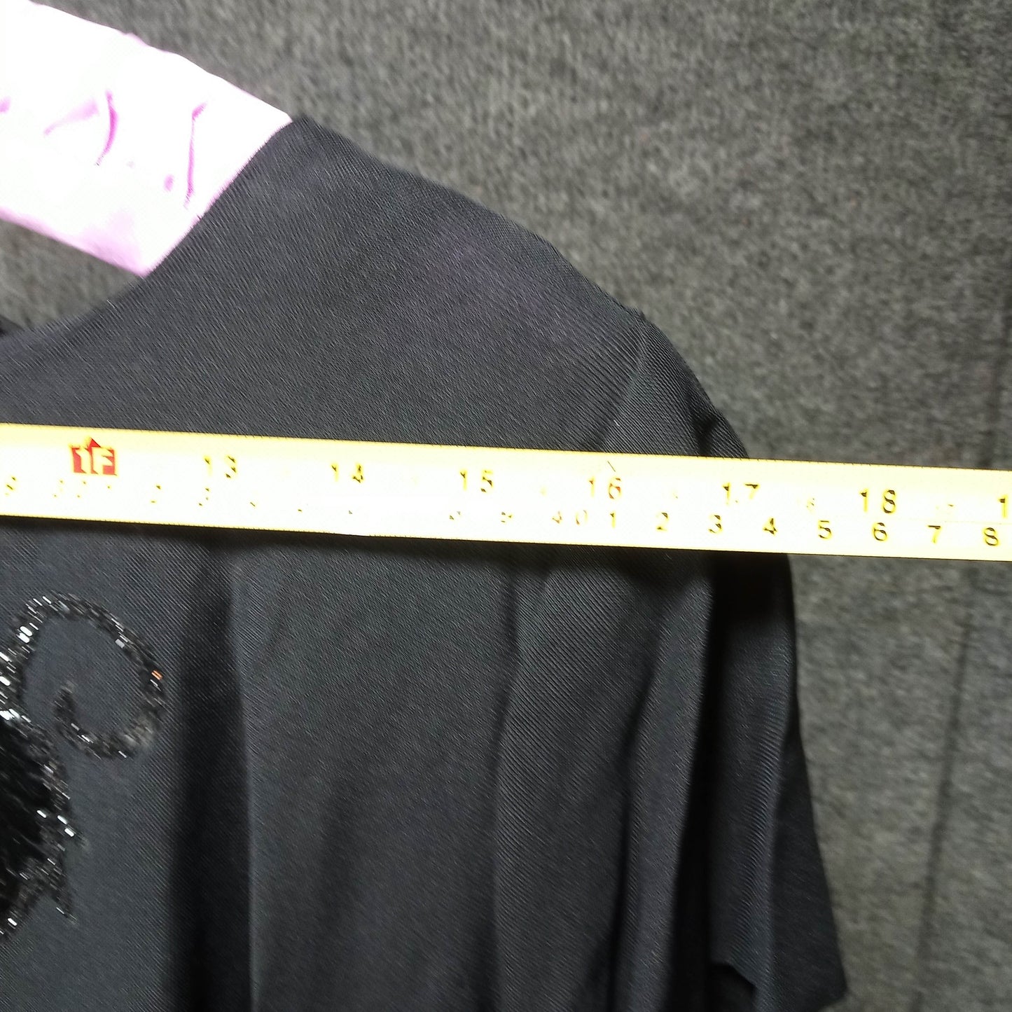 1940's Black Rayon Wiggle Dress with Velvet Leaves Swag Detail