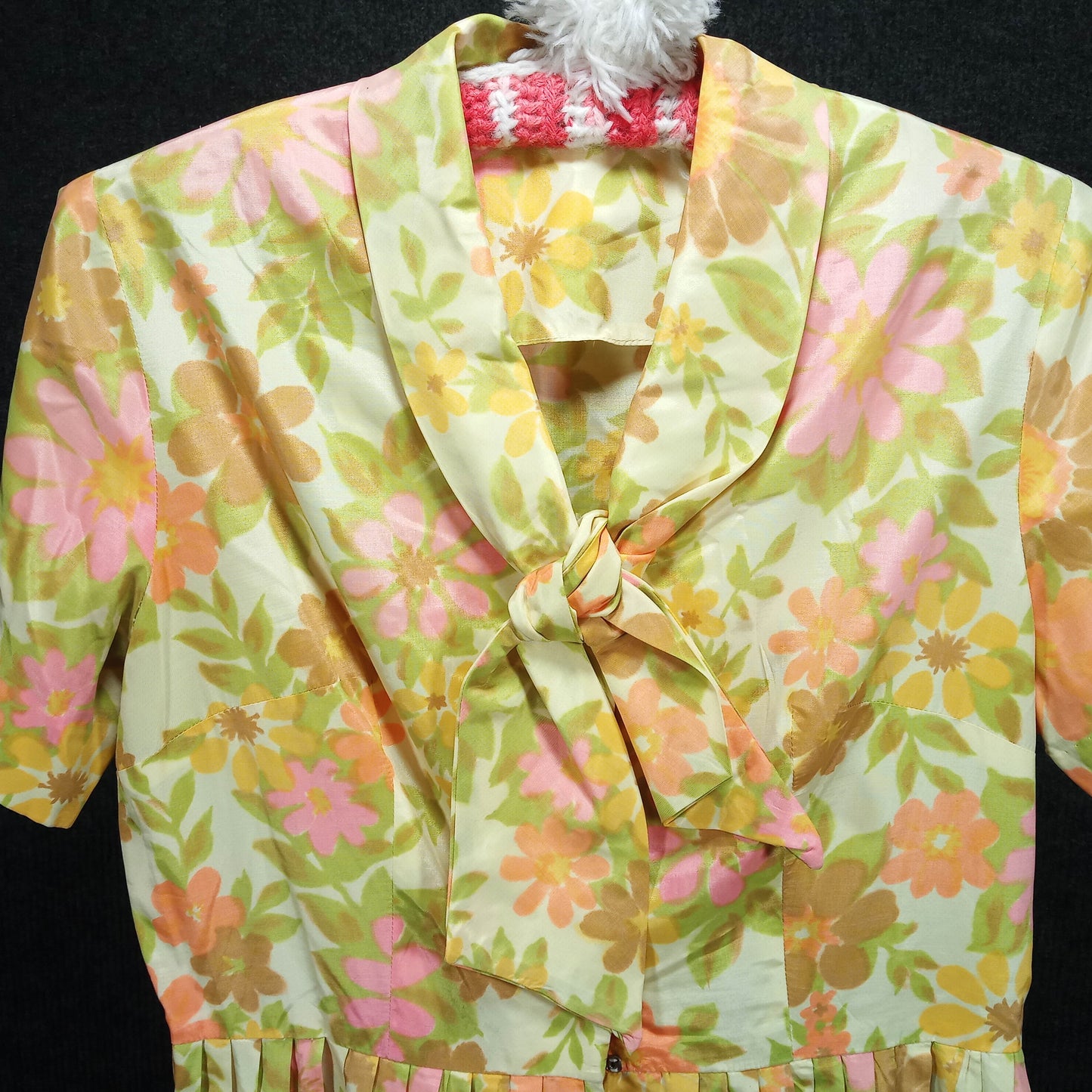 1950's Yellow Daisy Print Circle Dress