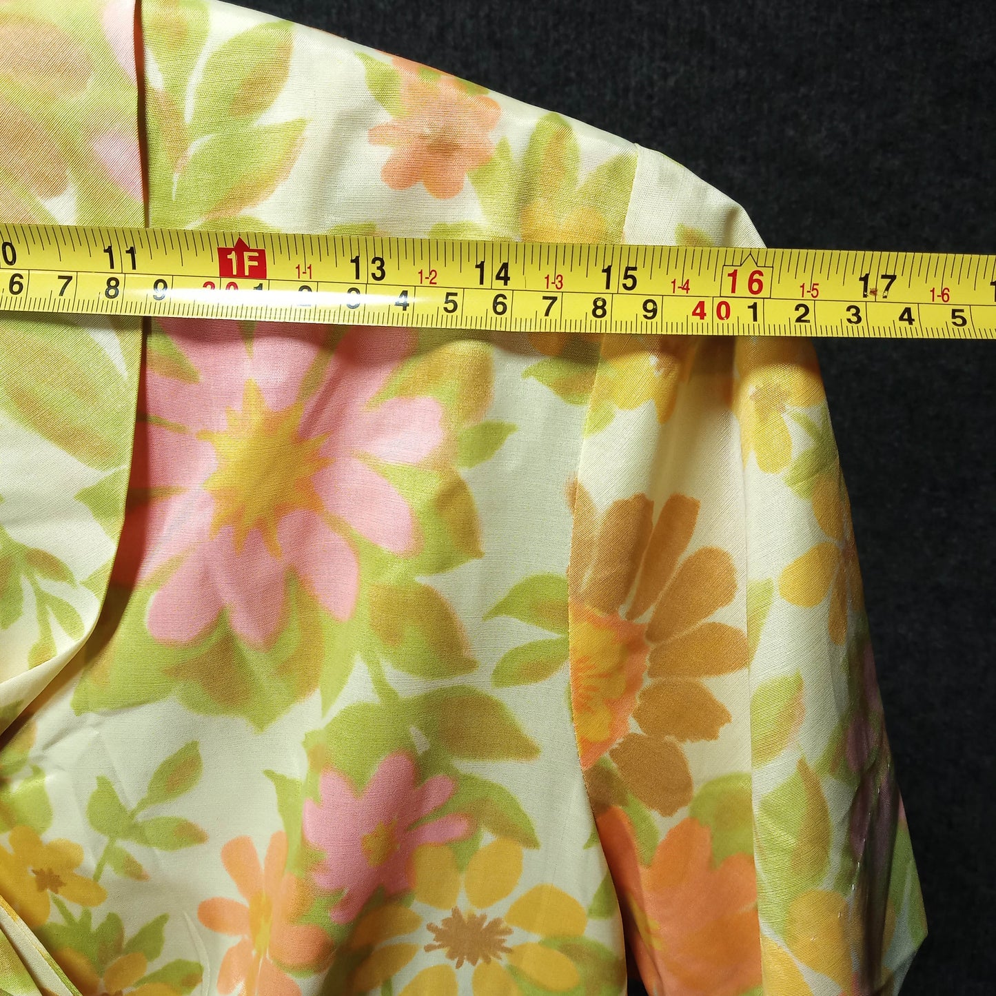 1950's Yellow Daisy Print Circle Dress