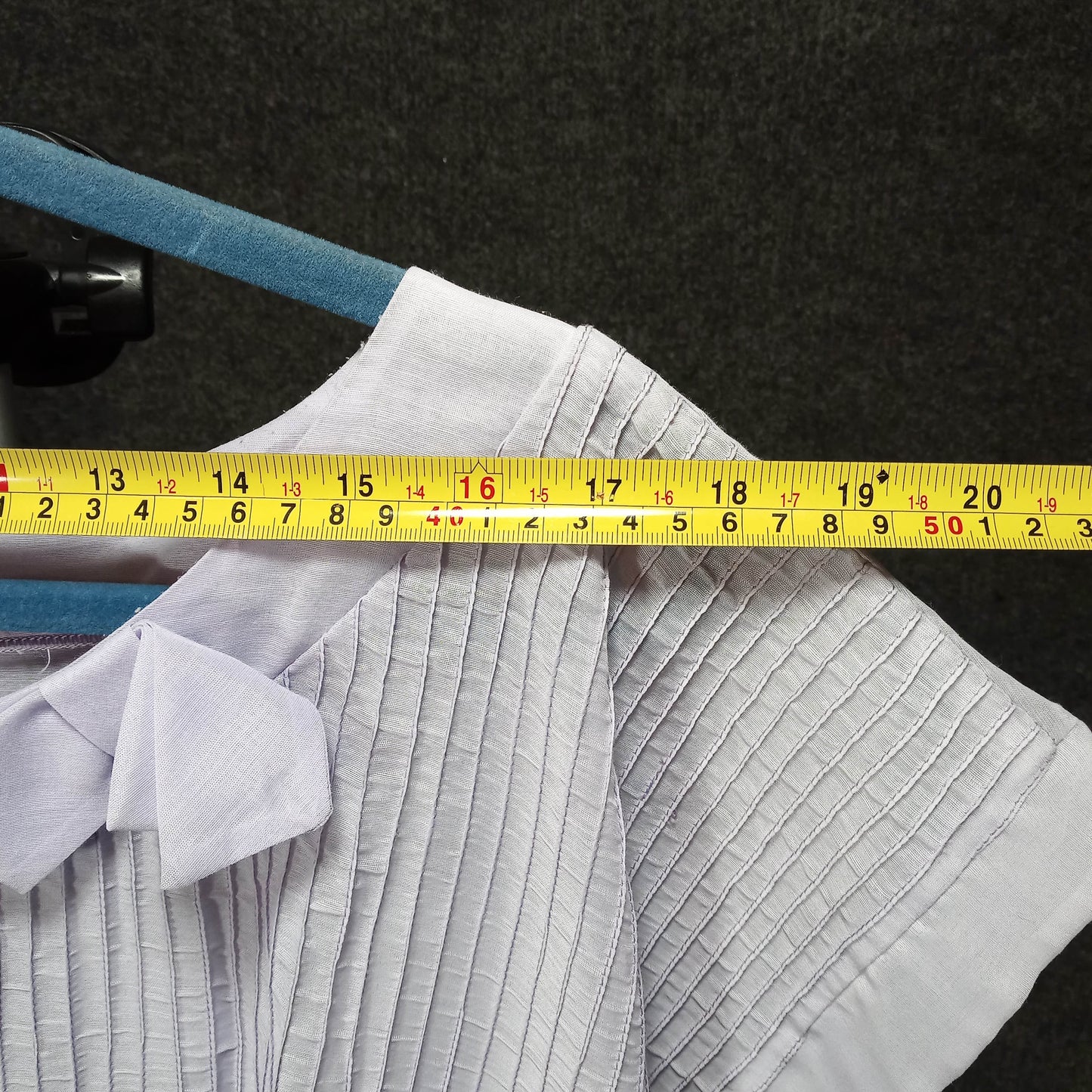 1950's Lavender Pin Tucked Cotton Day Dress with Belt