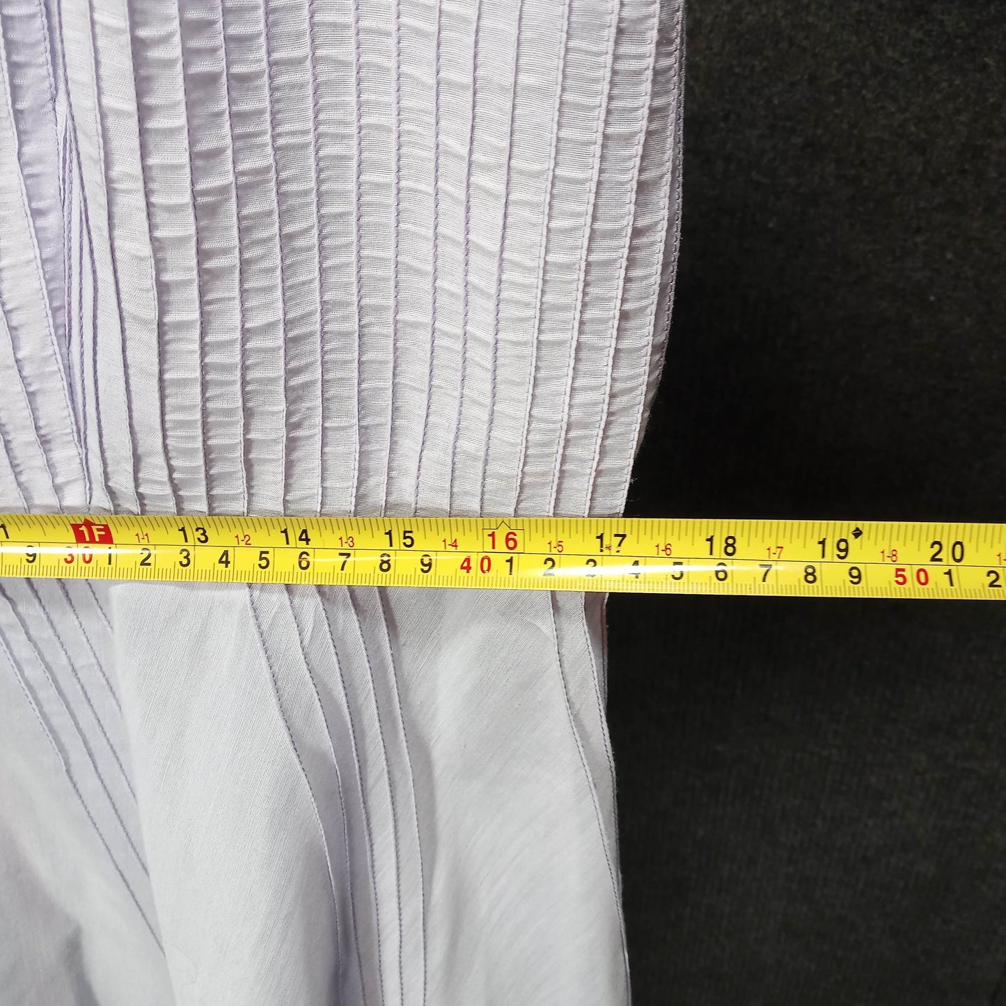 1950's Lavender Pin Tucked Cotton Day Dress with Belt
