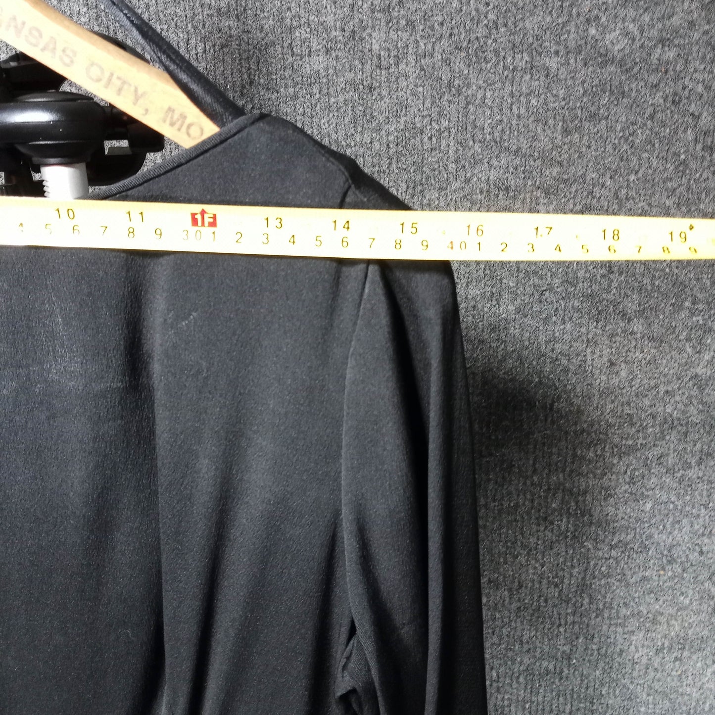 1980's Black Rayon and Taffeta Skirt Vintage Dress