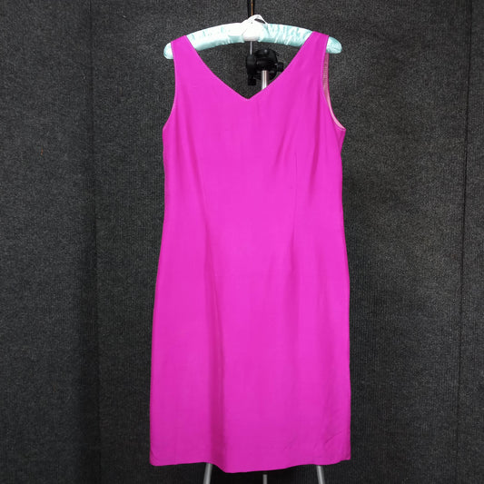 1960s Vintage Fuchsia Silk Sheath
