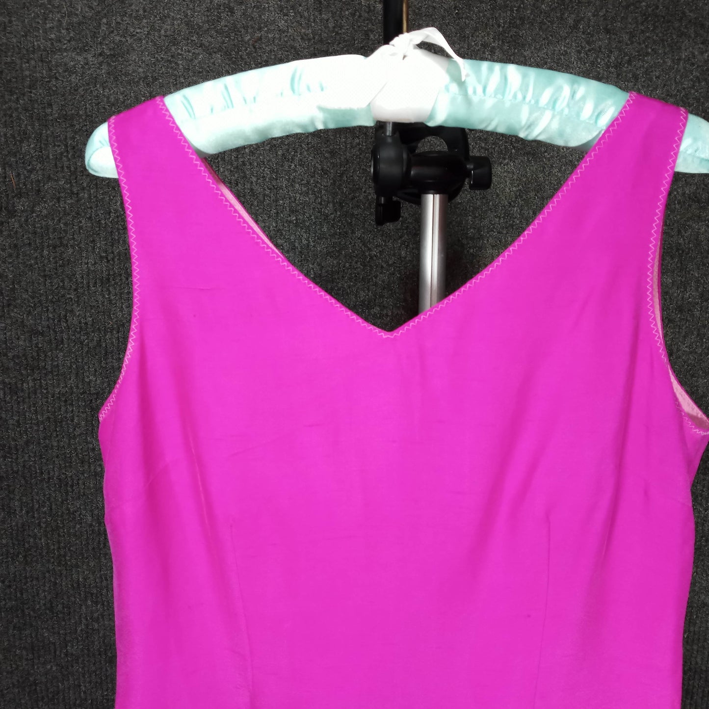 1960's Fuchsia Silk Sheath