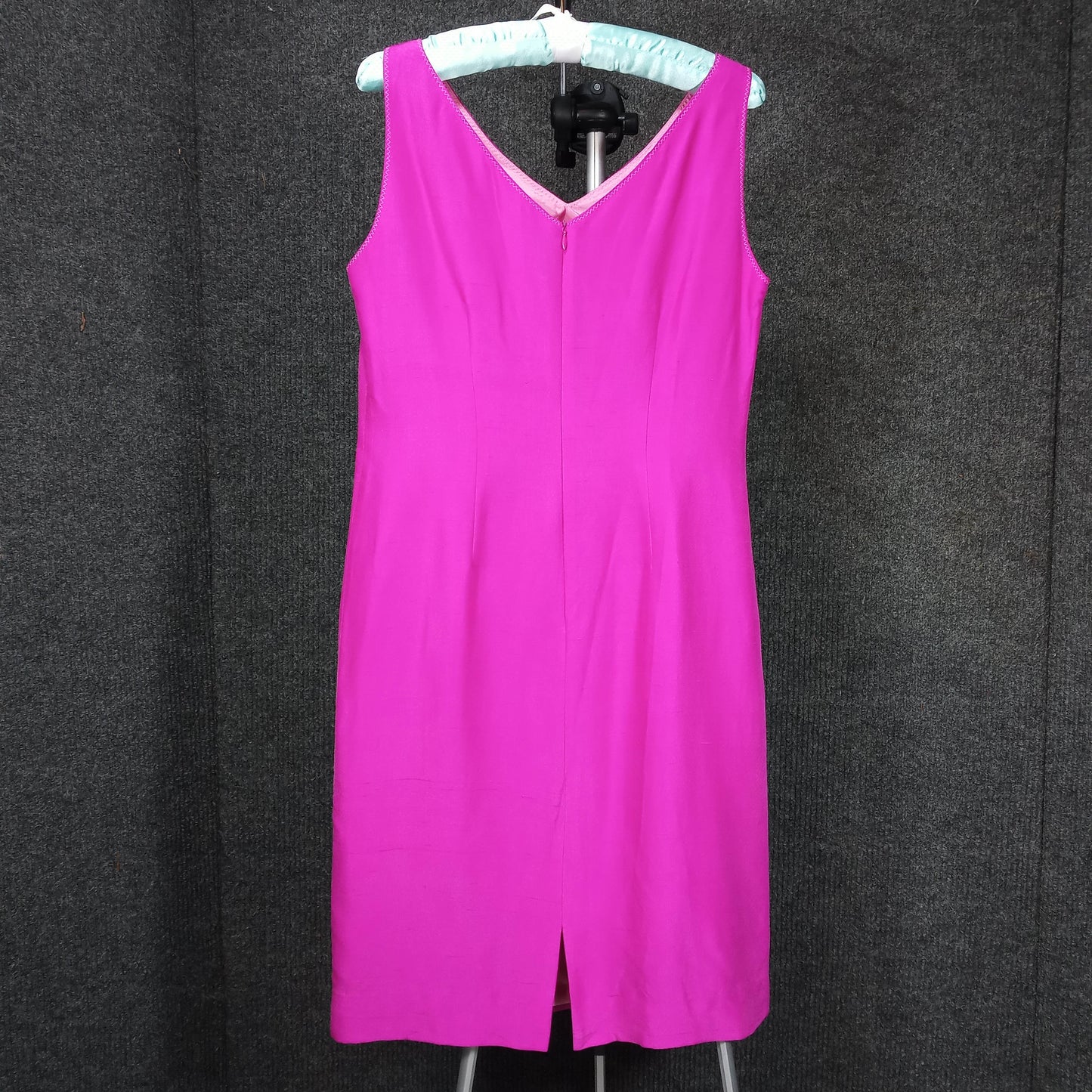 1960's Fuchsia Silk Sheath