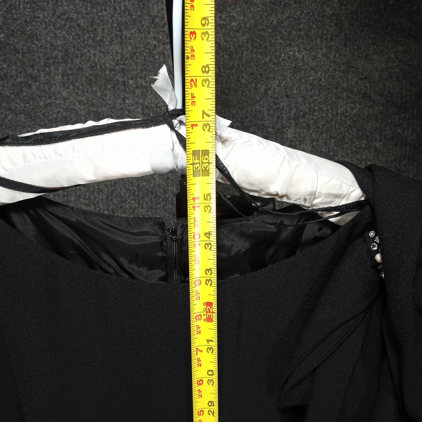 1950's Black Rayon Shift with Side Bow by Lilli Diamond