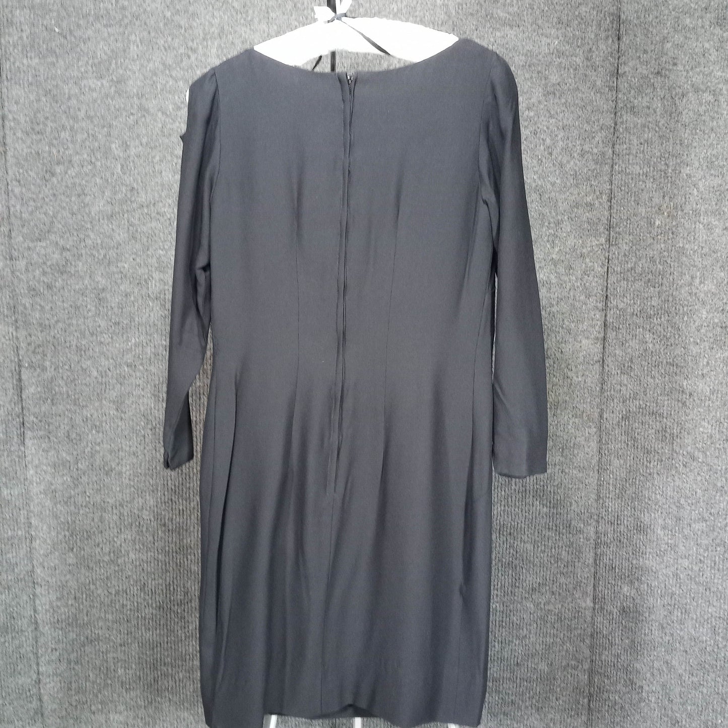 1950's Black Rayon Shift with Side Bow by Lilli Diamond