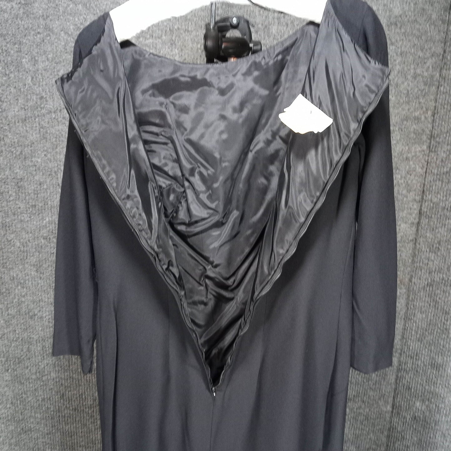 1950's Black Rayon Shift with Side Bow by Lilli Diamond