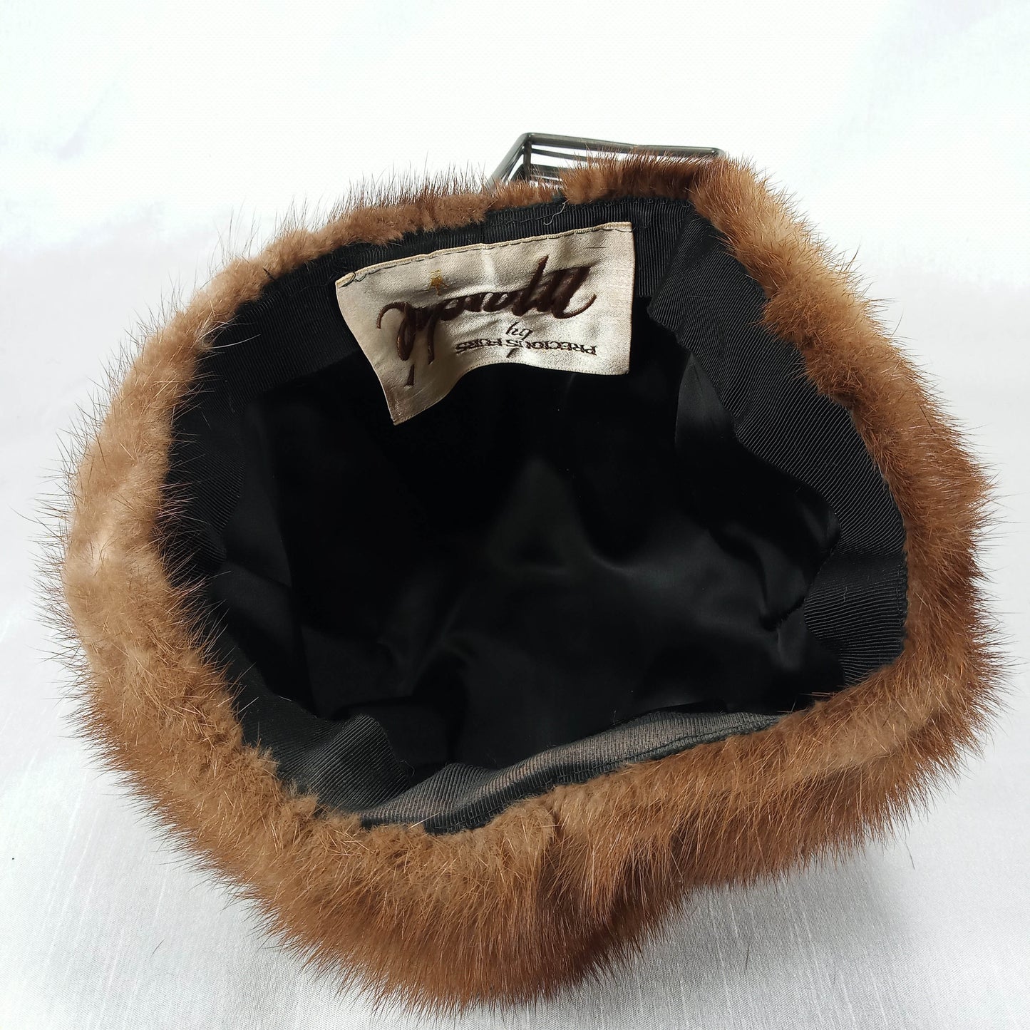 1950's Brown Mink Fur Hat by Marche